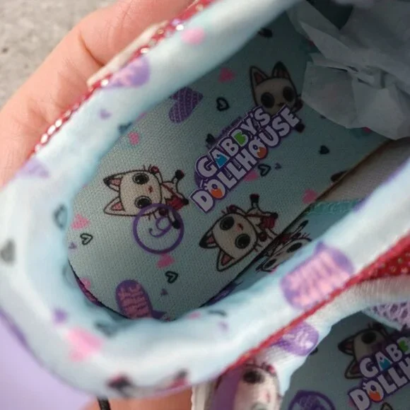 Sneakers Colorful Gabby's Dollhouse Toddler Girl Slip-On Shoes - Picture 11 of 13